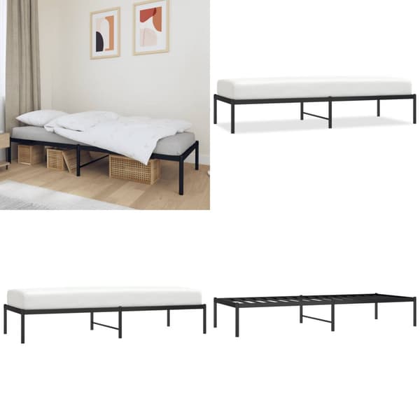 Sengeramme 75x190 cm metal sort - Sengestel - Sengeramme - Home & Living