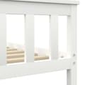 Miniatyrbillede 6 af 7: Sengestel 100 x 200 cm massivt fyrretræ hvid - Sengestel - Sengeramme - Home & Living