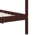 Pikkukuva 7 / 8: Pylvässänky tummanruskea täysi mänty 100x200 cm - Sängynrunko - Sängynrungot - Home & Living