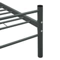 Miniatyrbillede 7 af 8: Sengestel 160 x 200 cm metal grå - Sengeramme - Sengerammer - Home & Living