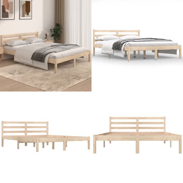 Sängram massiv furu 140x190 cm - Sängram - Sängramar - Home & Living