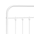 Miniatyrbillede 10 af 11: Sengeramme med sengegavl 120x190 cm metal hvid - Sengestel - Sengeramme - Home & Living