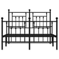 Pikkukuva 7 / 11: Metallinen sängynrunko päädyillä musta 120x200 cm - Sängynrunko -sängynrungot - Varavuode - Home & Living