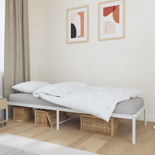 Sengeramme 80x200 cm metal hvid - Sengestel - Sengeramme - Home & Living
