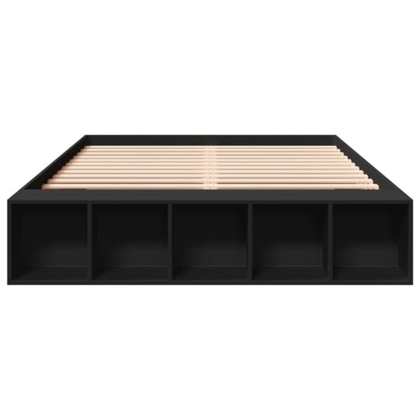 vidaXL Sengeramme svart 140x200 cm konstruert tre