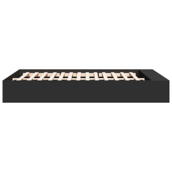 vidaXL Sengeramme svart 140x200 cm konstruert tre