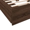 Miniatyrbilde 7 av 10: vidaXL Sengeramme med skuffer brun eik 120x190 cm konstruert tre