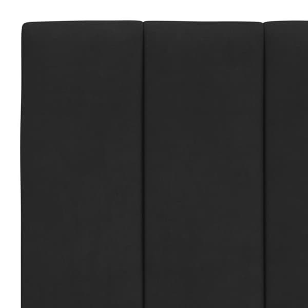 vidaXL seng med madras 90x200 cm velour sort