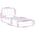 Miniatyrbillede 11 af 11: vidaXL seng med madras 90x200 cm velour sort