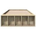 Miniatyrbilde 3 av 10: vidaXL Sengeramme sonoma eik 100x200 cm konstruert tre