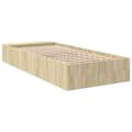 Miniatyrbilde 5 av 10: vidaXL Sengeramme sonoma eik 100x200 cm konstruert tre