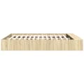 Miniatyrbilde 4 av 10: vidaXL Sengeramme sonoma eik 180x200 cm konstruert tre