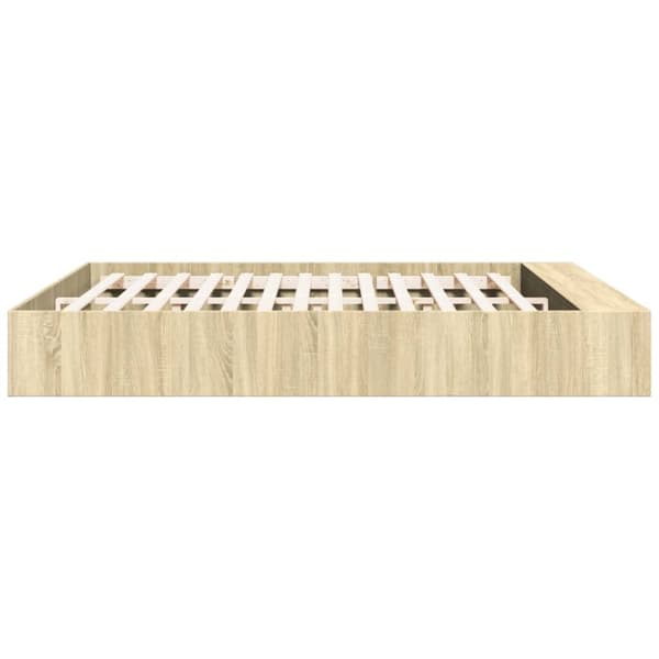 vidaXL Sengeramme sonoma eik 180x200 cm konstruert tre