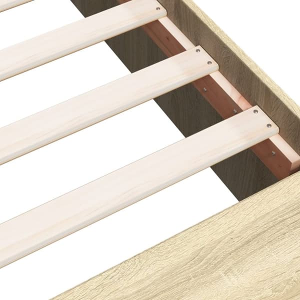 vidaXL Sengeramme sonoma eik 180x200 cm konstruert tre