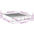 Miniatyrbilde 9 av 10: vidaXL Sengeramme sonoma eik 180x200 cm konstruert tre
