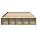 Miniatyrbilde 3 av 10: vidaXL Sengeramme sonoma eik 140x200 cm konstruert tre