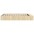 Miniatyrbilde 4 av 10: vidaXL Sengeramme sonoma eik 140x200 cm konstruert tre