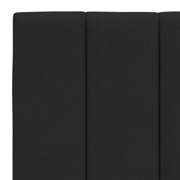 vidaXL seng med madras 140x200 cm velour sort