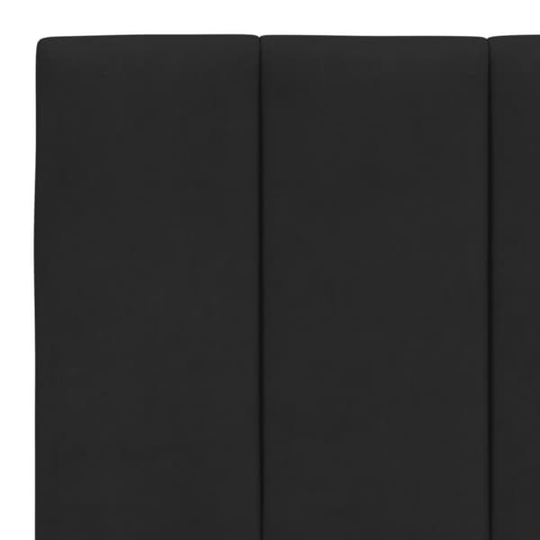 vidaXL seng med madras 160x200 cm velour sort