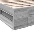 Pikkukuva 7 / 10: vidaXL Sängynrunko laatikolla harmaa Sonoma 90x200 cm tekninen puu