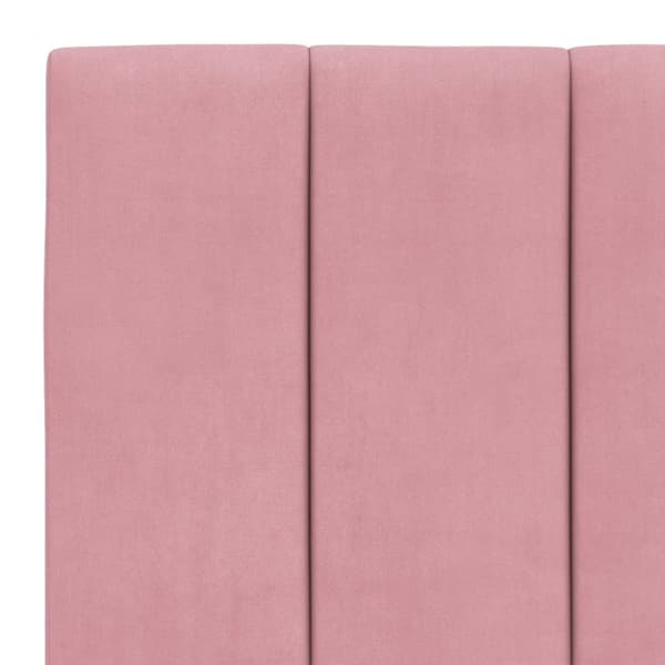 vidaXL seng med madras 80x200 cm velour lyserød