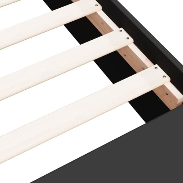 vidaXL Sengeramme svart 90x190 cm konstruert tre