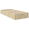 Miniatyrbilde 5 av 10: vidaXL Sengeramme sonoma eik 75x190 cm konstruert tre
