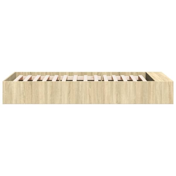 vidaXL Sengeramme sonoma eik 90x190 cm konstruert tre