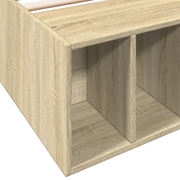 vidaXL Sengeramme sonoma eik 90x190 cm konstruert tre