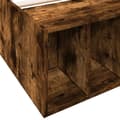 Miniatyrbilde 6 av 10: vidaXL Sengeramme røkt eik 75x190 cm konstruert tre