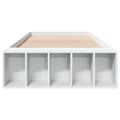 Miniatyrbilde 3 av 10: vidaXL Sengeramme hvit 90x190 cm konstruert tre