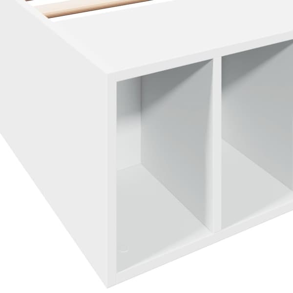 vidaXL Sengeramme hvit 90x190 cm konstruert tre