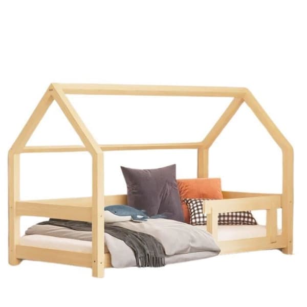 Lit cabane - Benlemi - TERY - 120x180 cm - Massivt trä - 1 plats