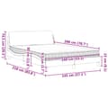 Miniatyrbillede 9 af 9: vidaXL seng med madras 140x200 cm velour sort
