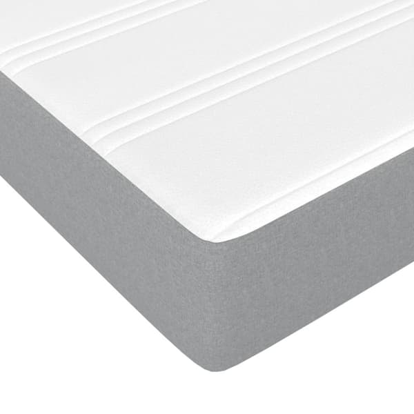 vidaXL Säng med madrass vit 120x190 cm massiv furu