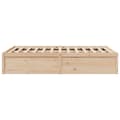 Miniatyrbilde 4 av 9: vidaXL Sengeramme uten madrass 120x190 cm heltre furu