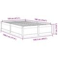 Miniatyrbilde 8 av 9: vidaXL Sengeramme uten madrass 120x190 cm heltre furu