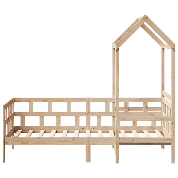 vidaXL Dagseng med tak 90x190 cm heltre furu