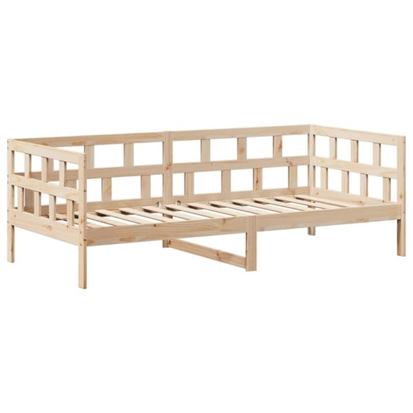 vidaXL Dagseng med tak 90x190 cm heltre furu