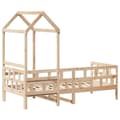 Miniatyrbilde 7 av 11: vidaXL Dagseng med tak 90x190 cm heltre furu
