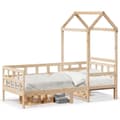 Miniatyrbilde 11 av 11: vidaXL Dagseng med tak 90x190 cm heltre furu