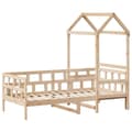 Miniatyrbilde 1 av 11: vidaXL Dagseng med tak 90x190 cm heltre furu