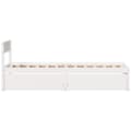 Miniatyrbilde 4 av 10: vidaXL Sengeramme uten madrass hvit 100x200 cm heltre furu