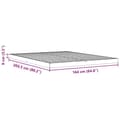 Miniatyrbilde 9 av 10: vidaXL Sengeramme brun 160x200 cm heltre furu