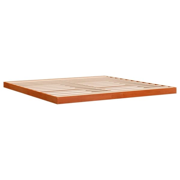 vidaXL Sengeramme brun 180x200 cm heltre furu