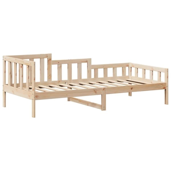 vidaXL Dagbänk med bänk och tak 90x200 cm massiv furu