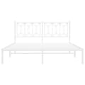 Miniatyrbillede 5 af 9: vidaXL sengeramme med sengegavl 160x200 cm metal hvid