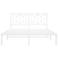 Miniatyrbillede 5 af 9: vidaXL sengeramme med sengegavl 140x190 cm metal hvid