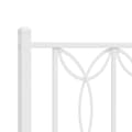 Miniatyrbillede 8 af 9: vidaXL sengeramme med sengegavl 140x190 cm metal hvid