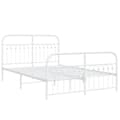 Miniatyrbilde 3 av 9: vidaXL Sengeramme i metall med hode- og fotgavl hvit 140x190 cm